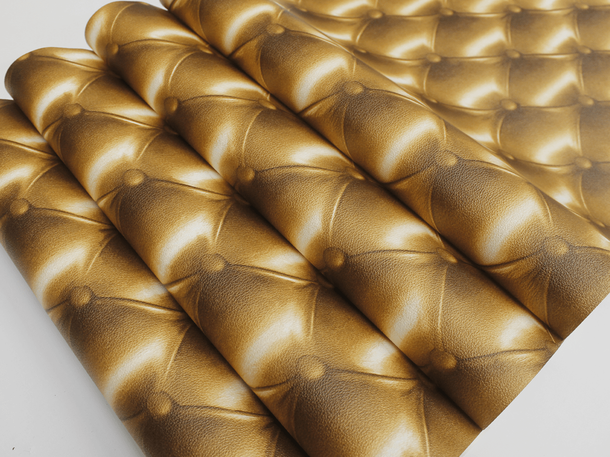 Papel Tapiz 3d Diseño Capitonado Cafe .53x10m Rinde 5.3m²