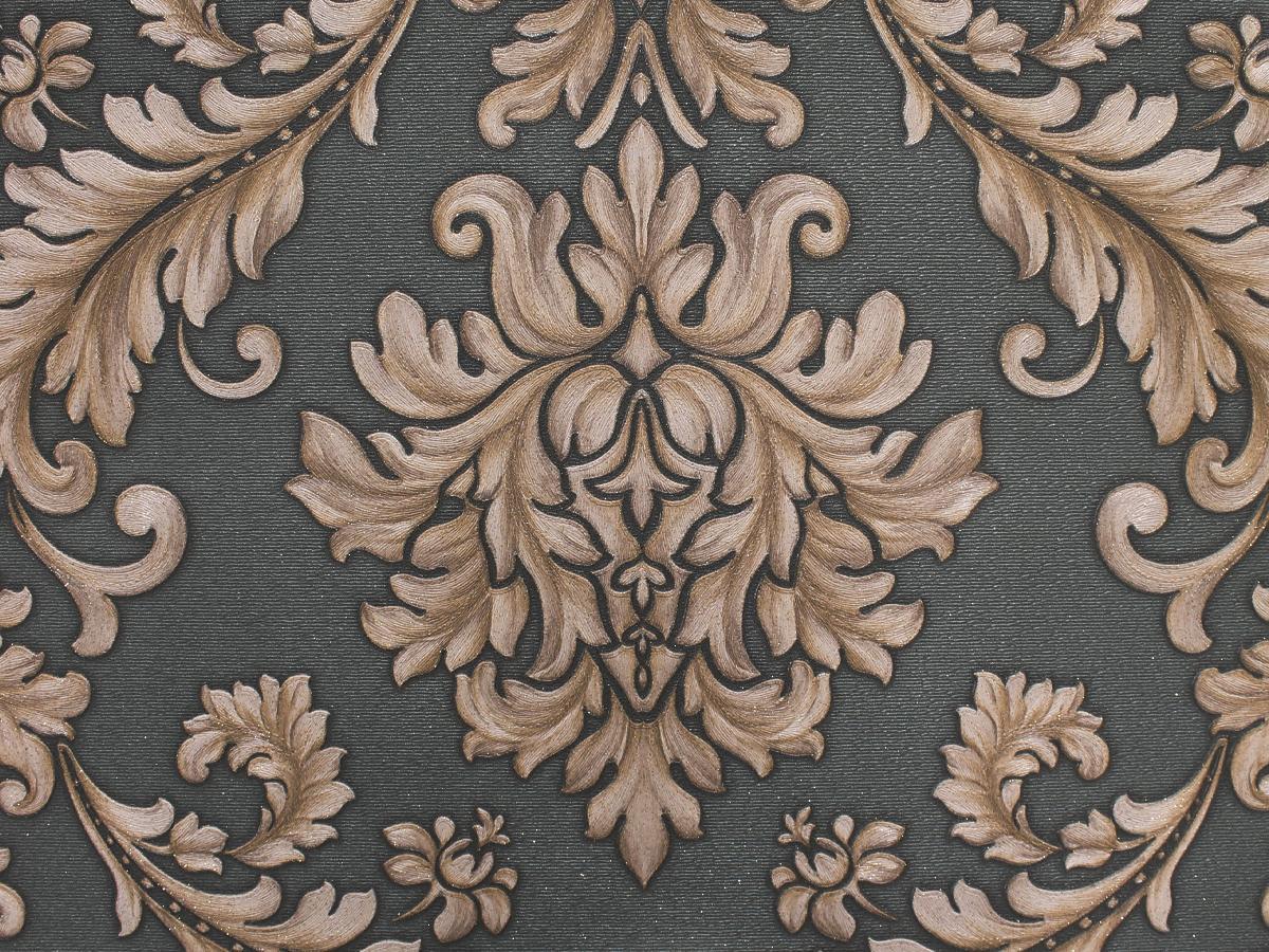 Papel Tapiz 3d Damasco Verde .53x10m Rinde 5.3m²