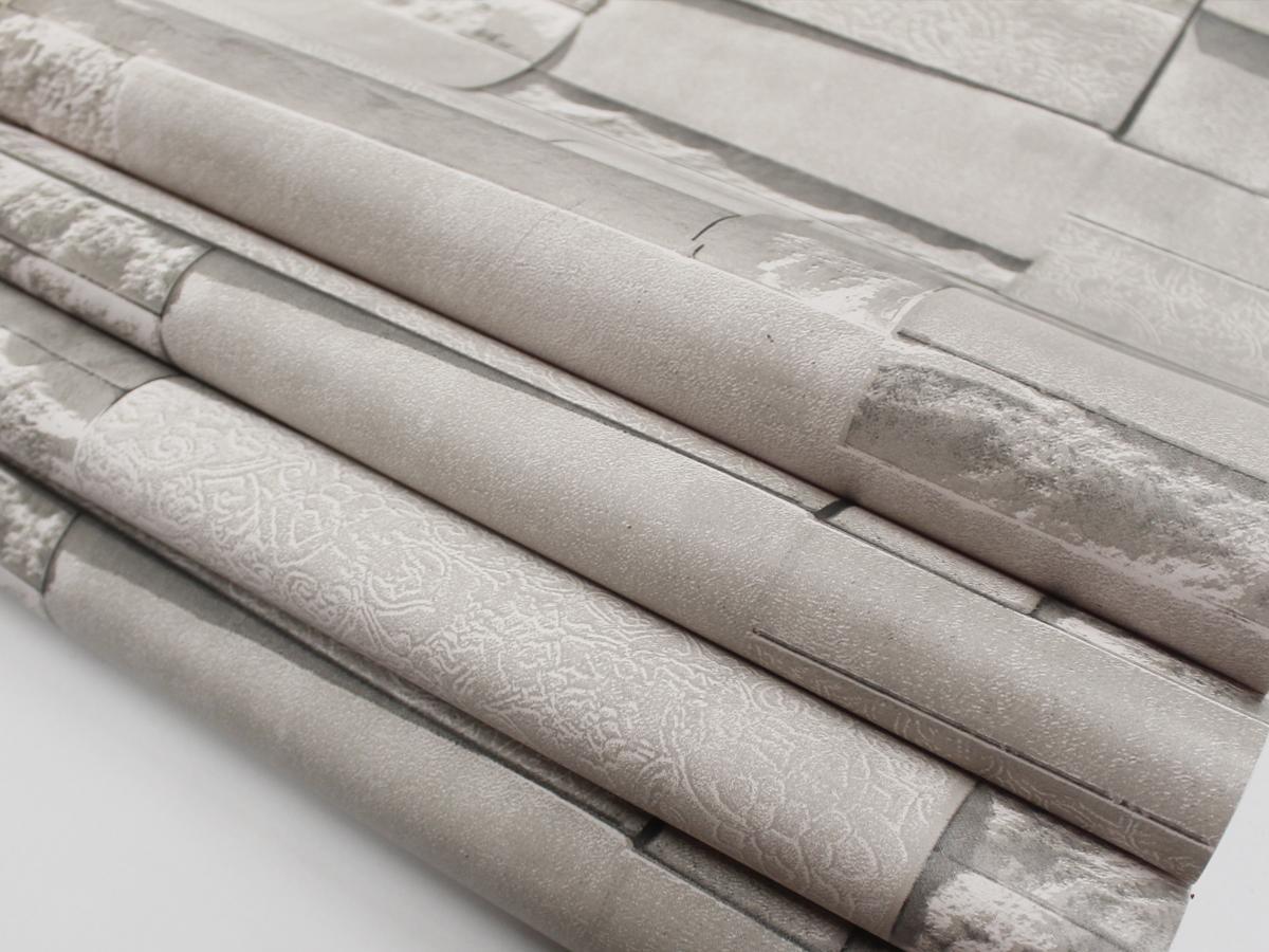 Papel Tapiz 3d Autoadherible Piedra Laja Ladrillo Rinde 4.5m2