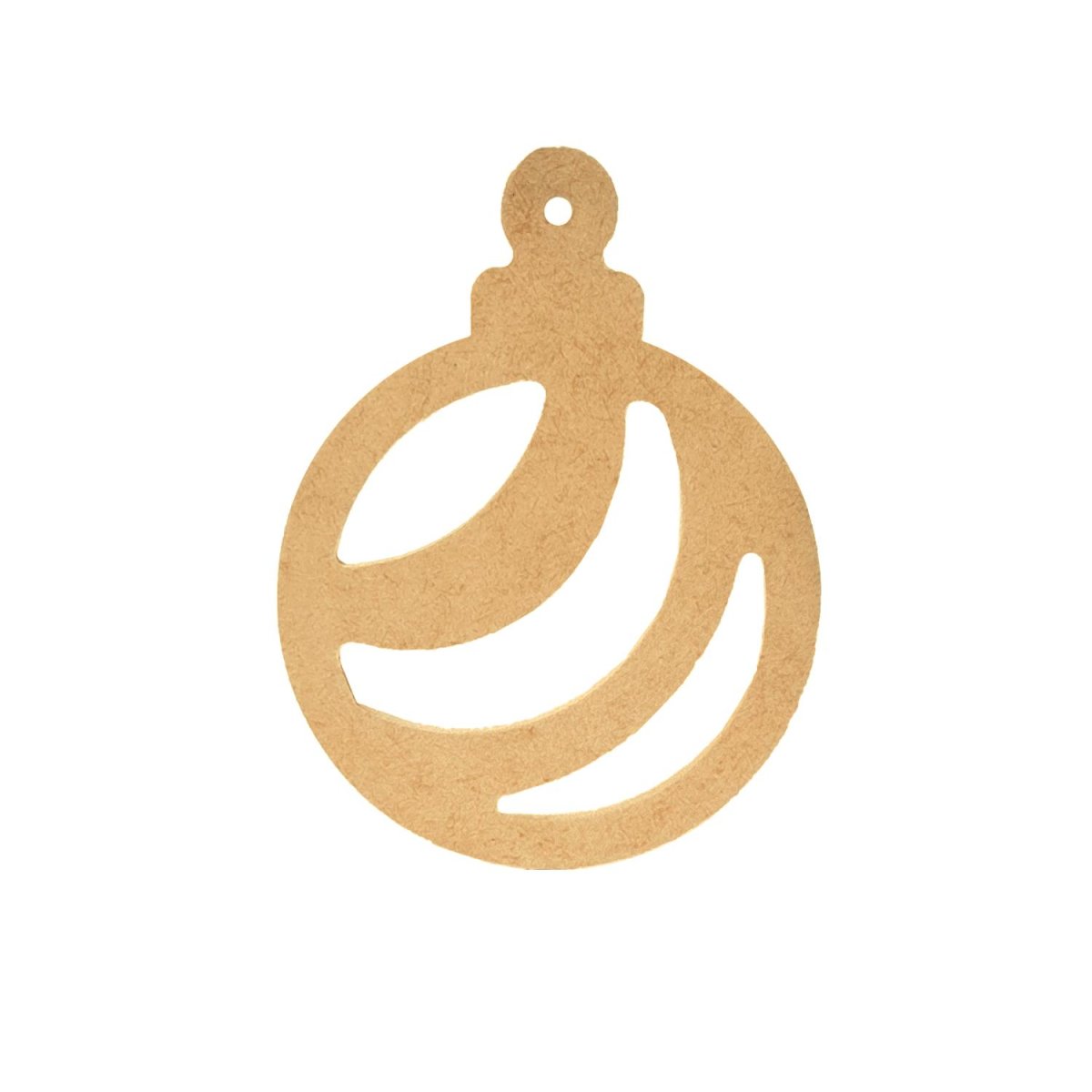 12 ESFERAS NAVIDEÑAS MDF 3mm X 10cm DIAMETRO