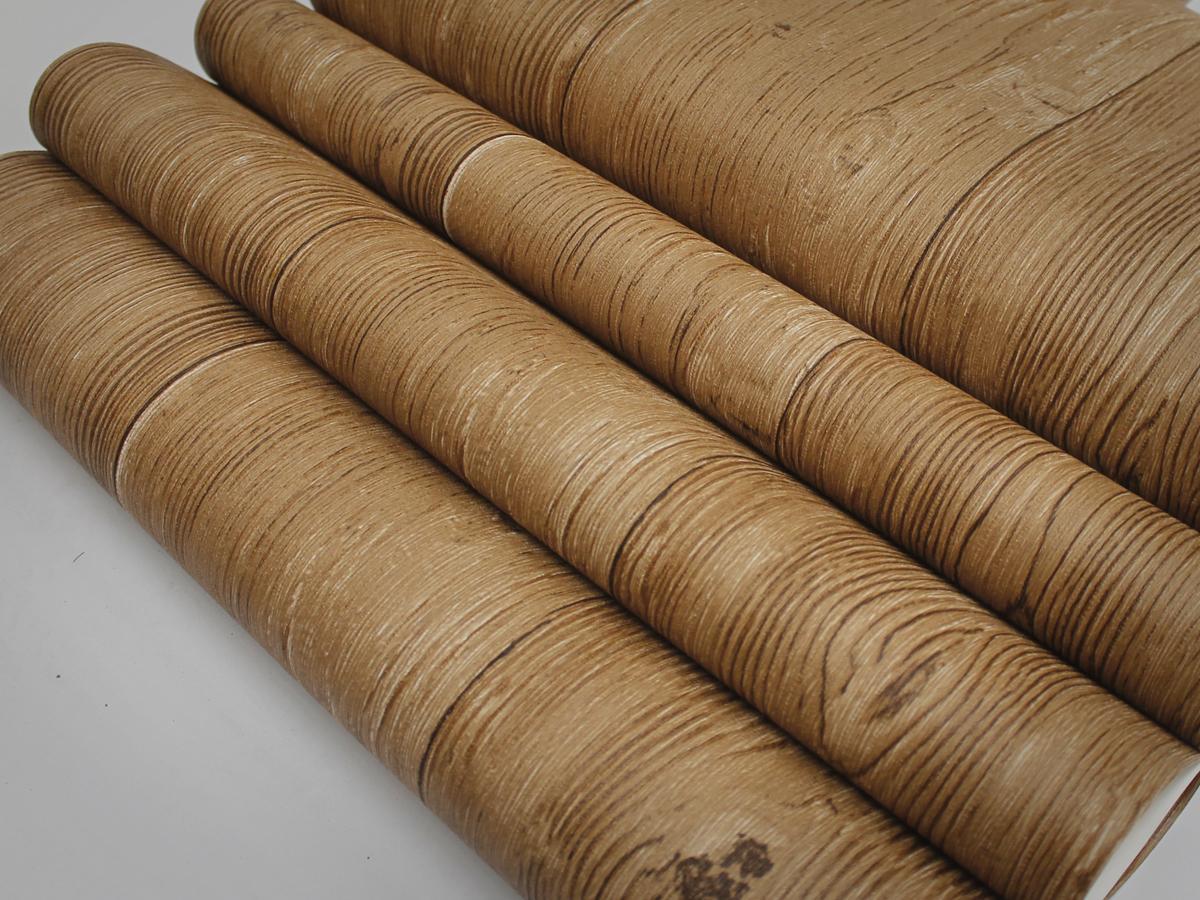 Papel Tapiz 3d Diseño Madera claro .53x10m Rinde 5.3m²