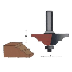MOLDURA TOPACIO CARBURO C/BALERO 1/2X2