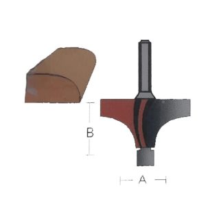 BROCA REDONDEADOR 1/4 X 1 CON GUIA